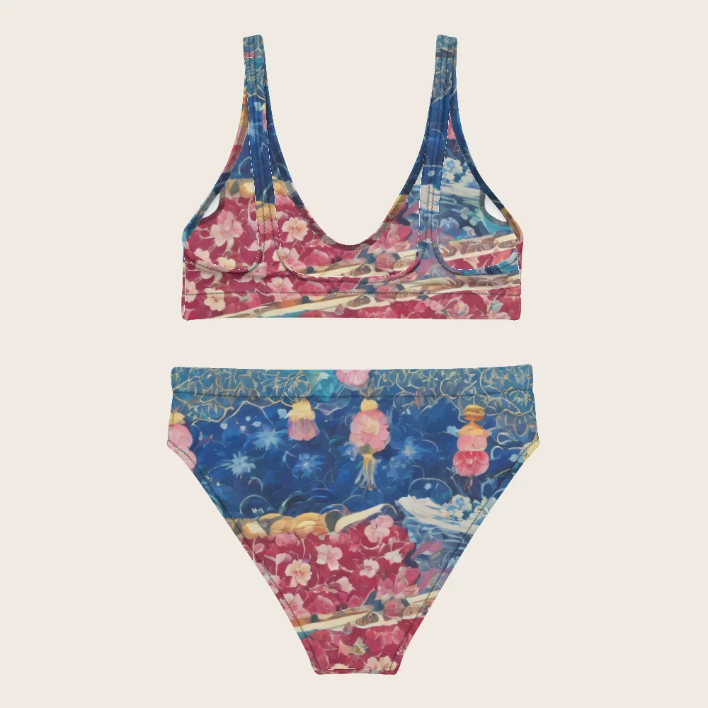 High-Waisted Bikini on model