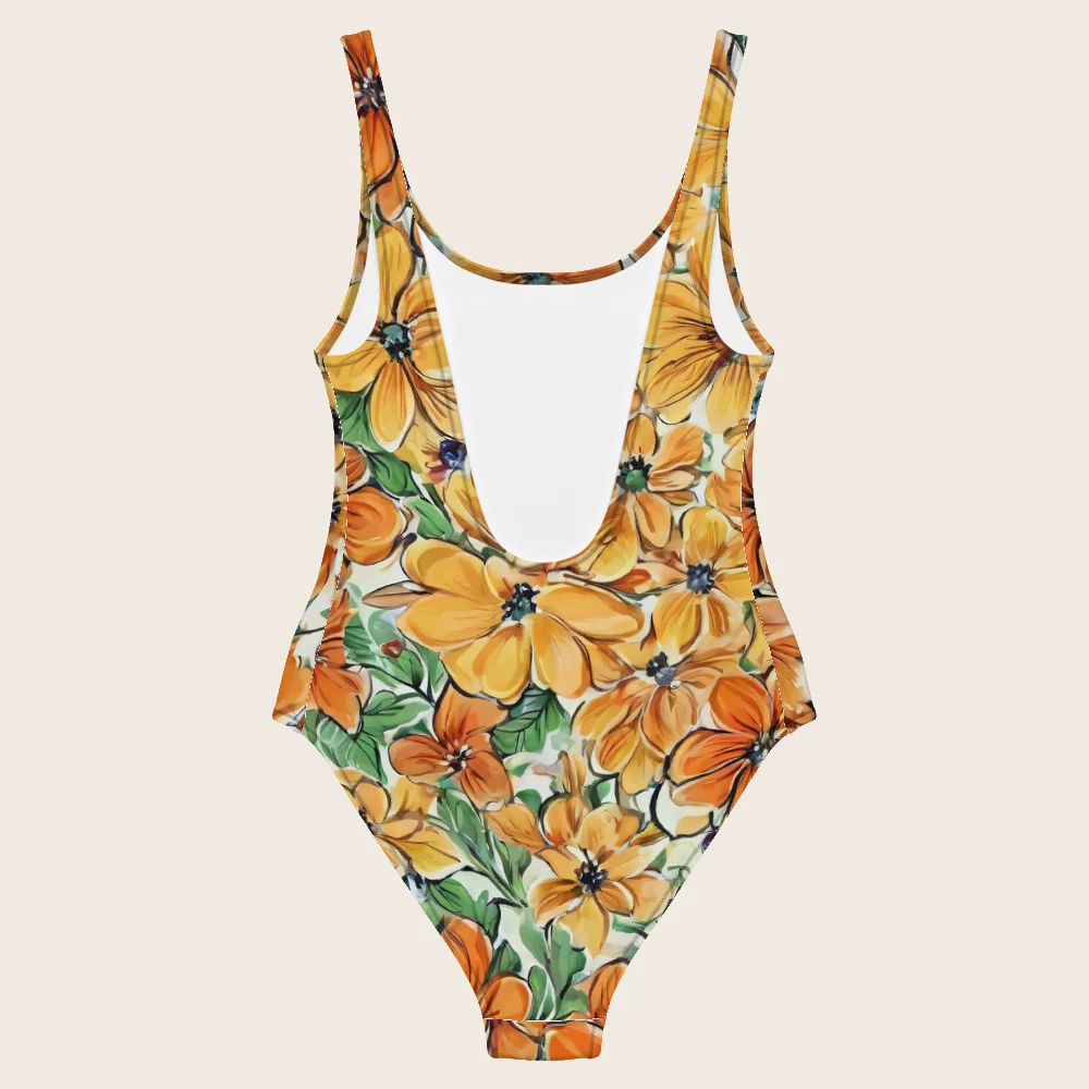 One-Piece Swimsuit on model