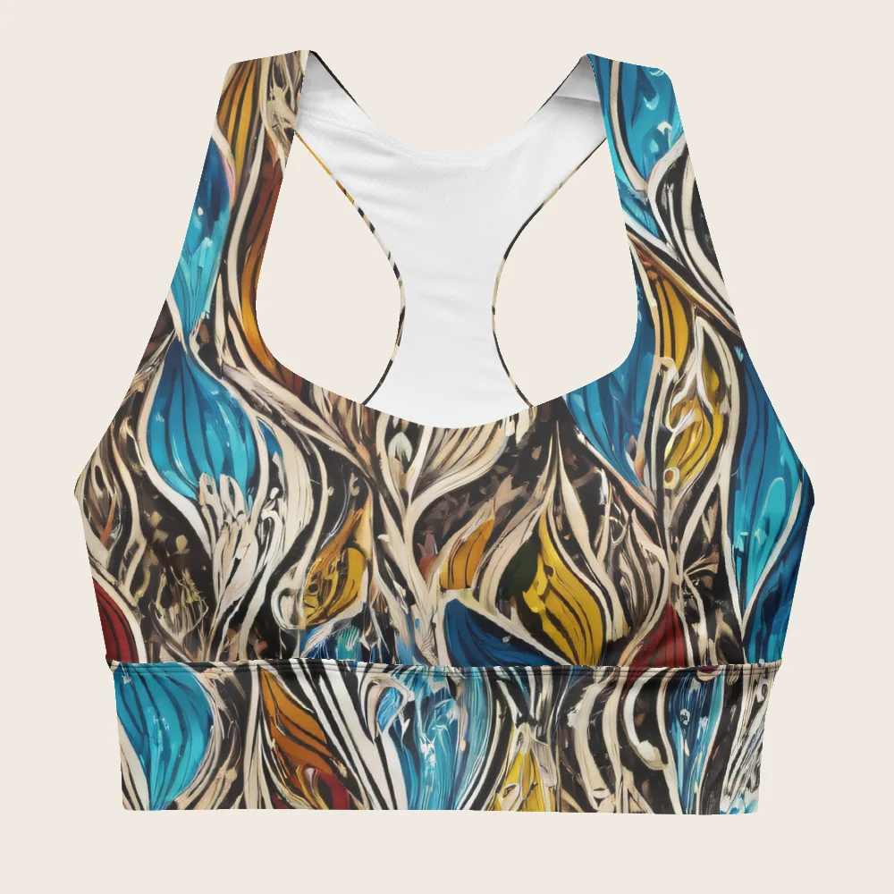 Longline Sports Bra on model