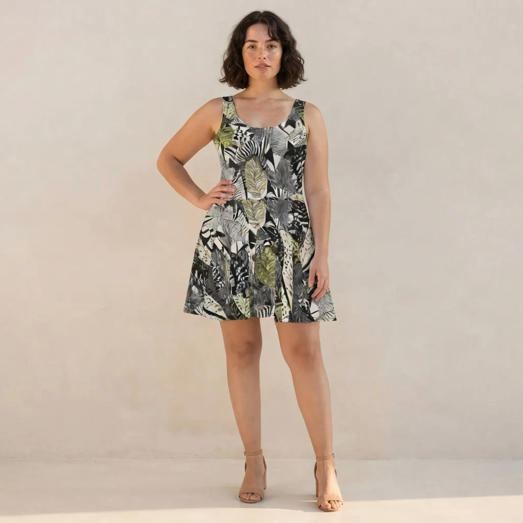 Skater Dress on model