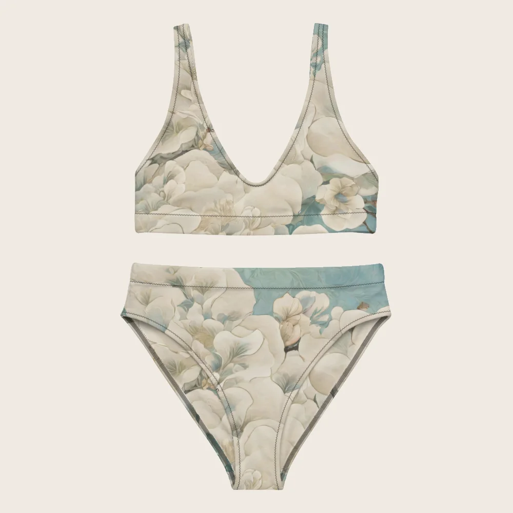 High-Waisted Bikini on model
