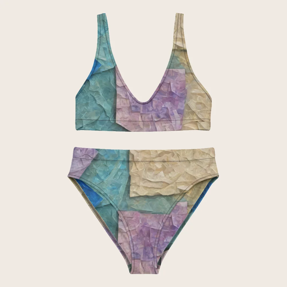 High-Waisted Bikini on model