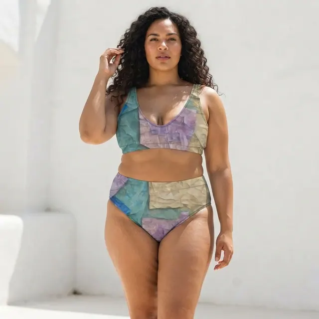 High-Waisted Bikini, one-of-one design B04ED85F