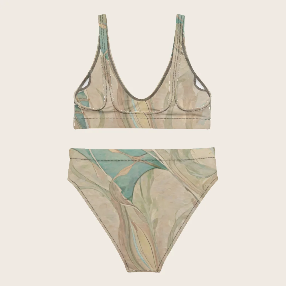 High-Waisted Bikini on model