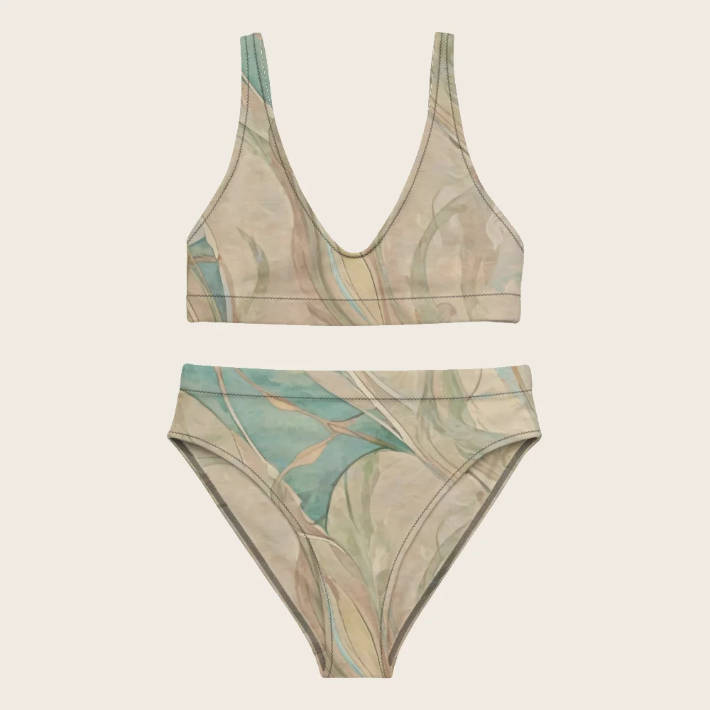 High-Waisted Bikini on model