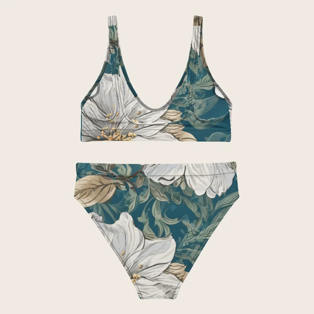 High-Waisted Bikini on model