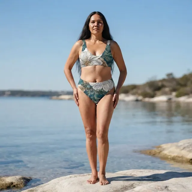 High-Waisted Bikini, one-of-one design 8BBC2656