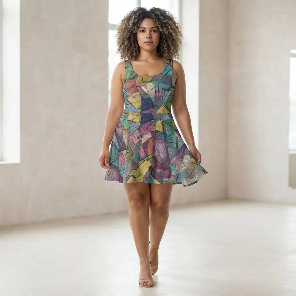 Skater Dress on model
