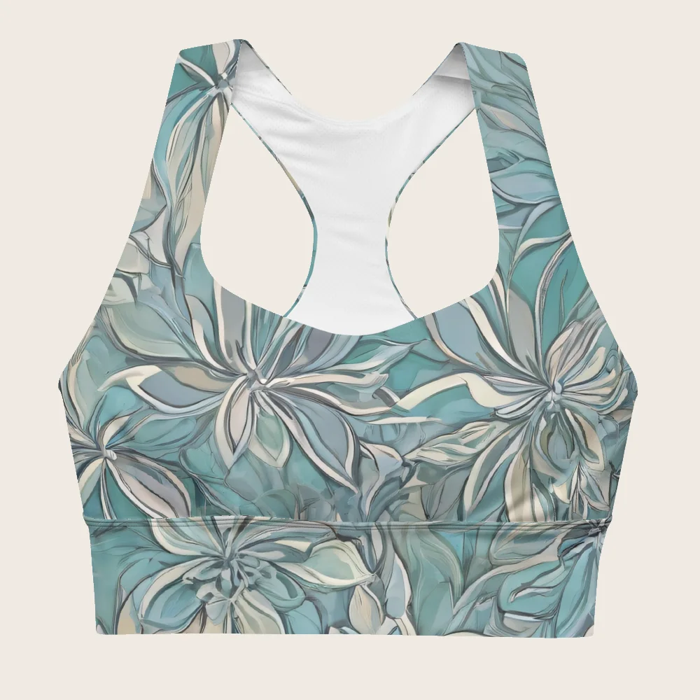 Longline Sports Bra on model