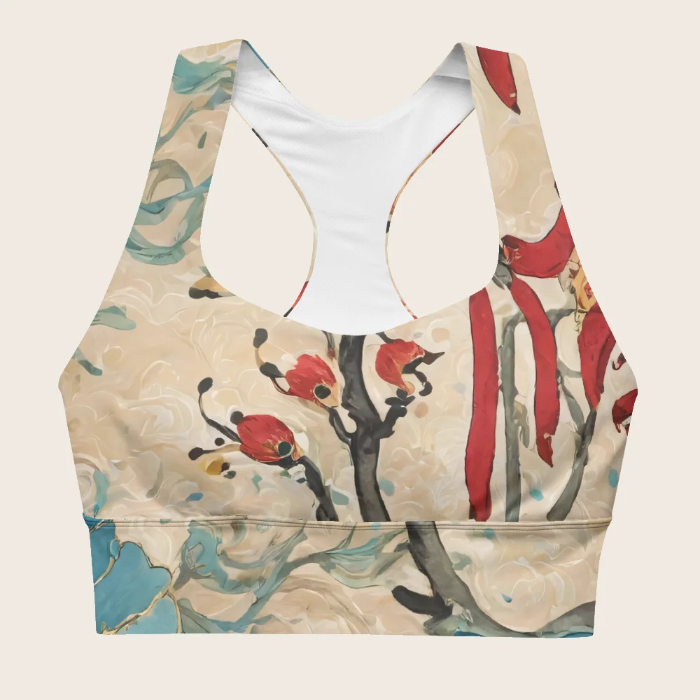 Longline Sports Bra on model