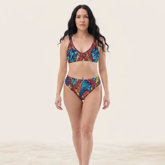 High-Waisted Bikini, one-of-one design B82723AD