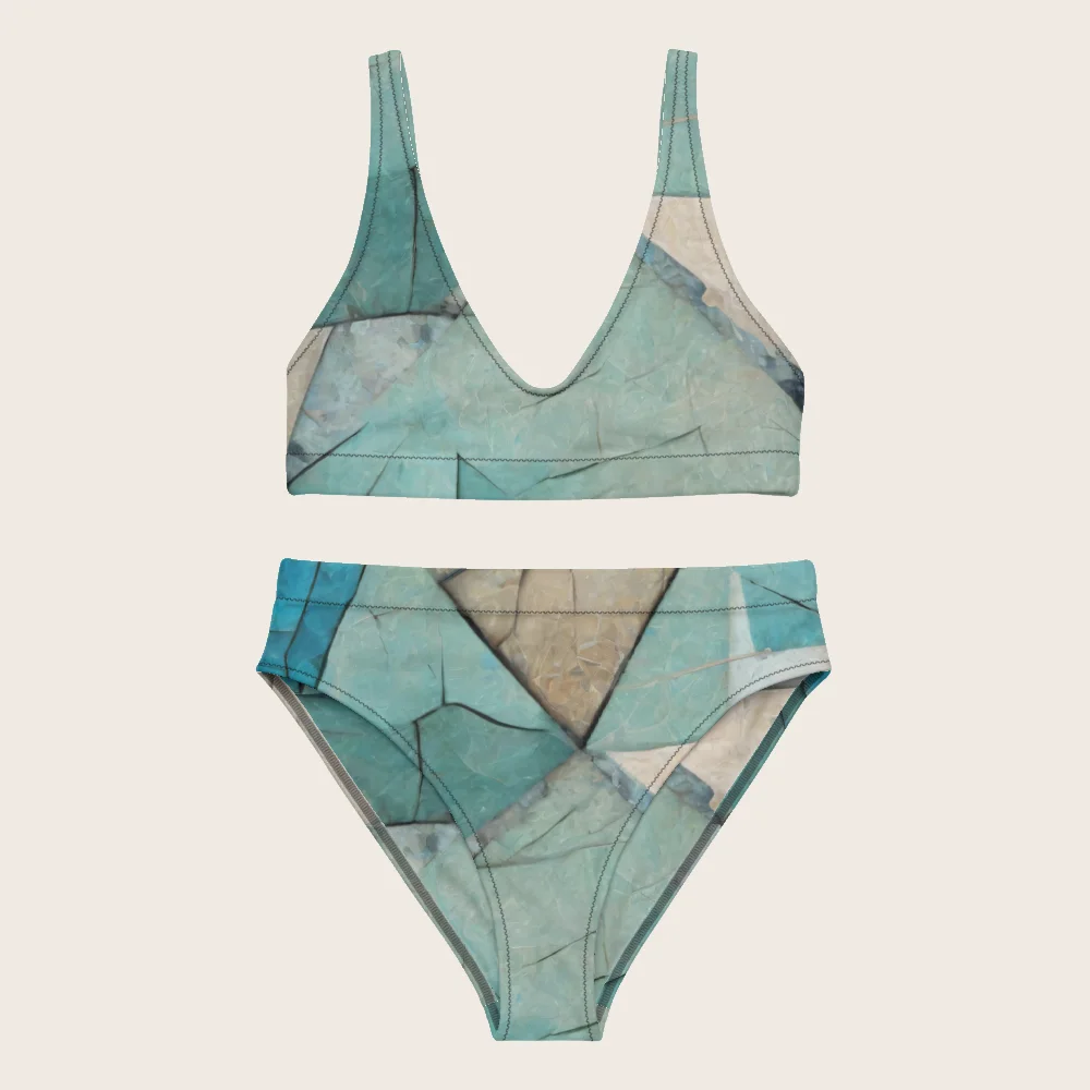 High-Waisted Bikini on model