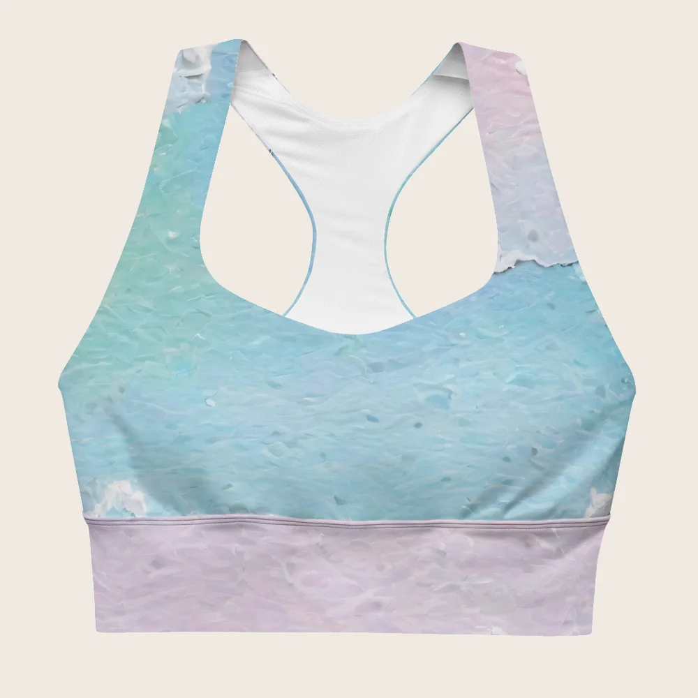 Longline Sports Bra on model