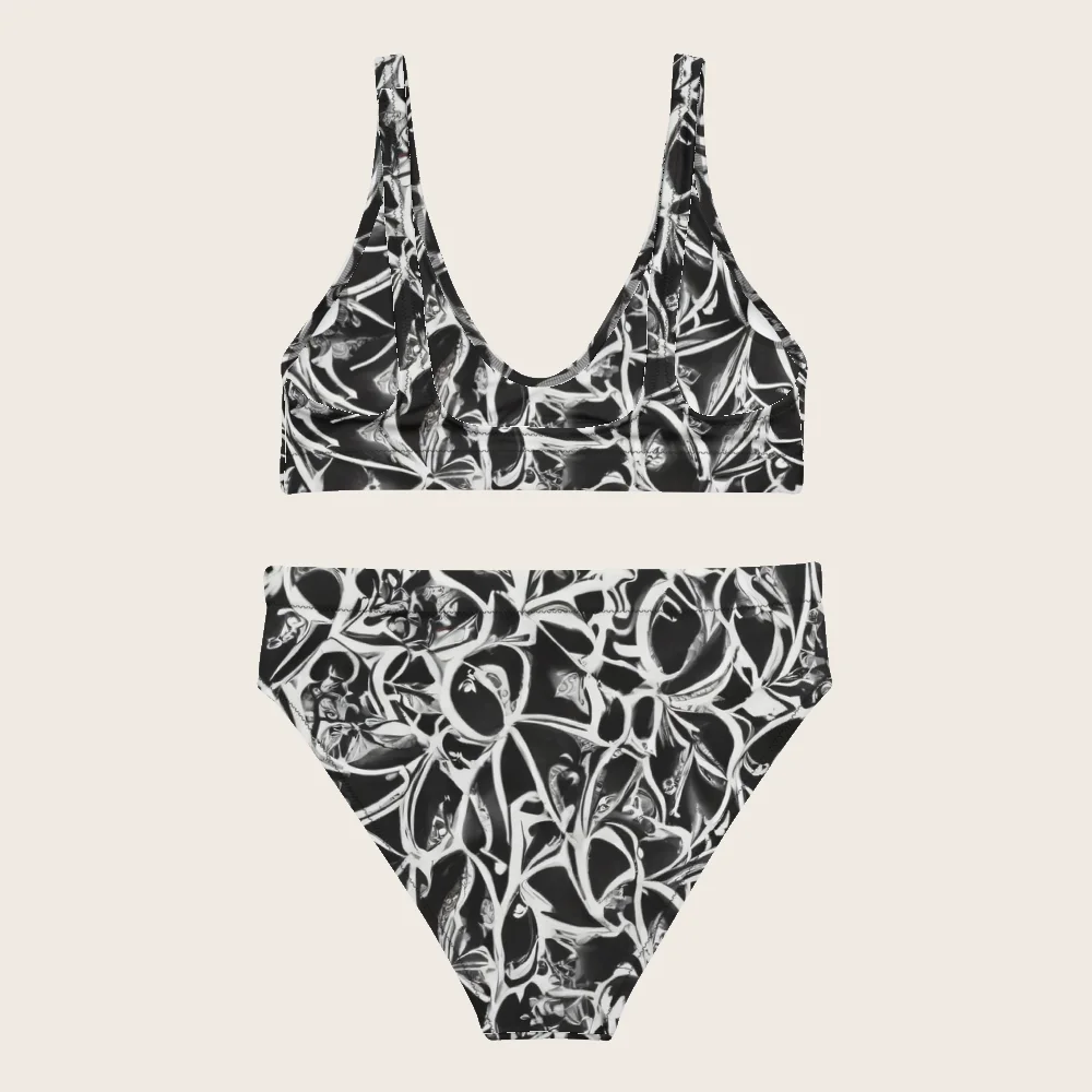 High-Waisted Bikini on model