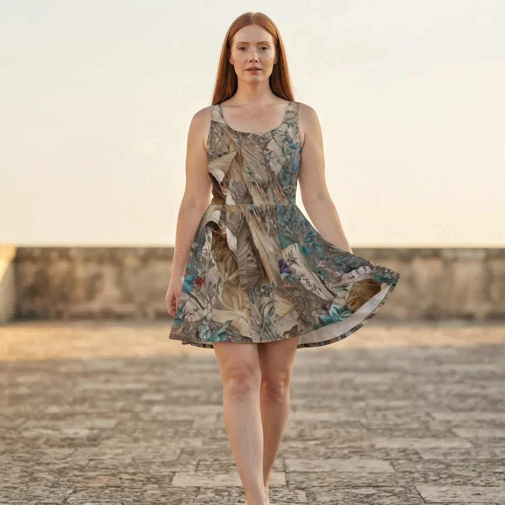 Skater Dress on model