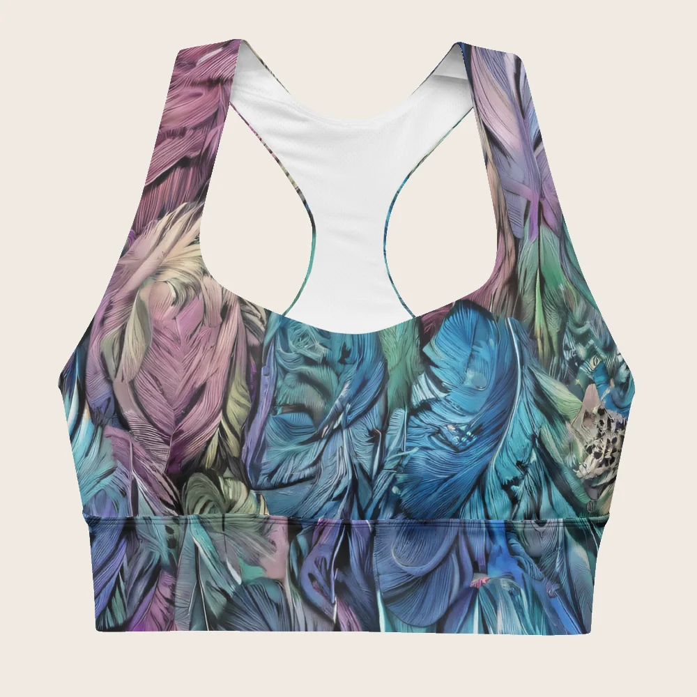 Longline Sports Bra on model