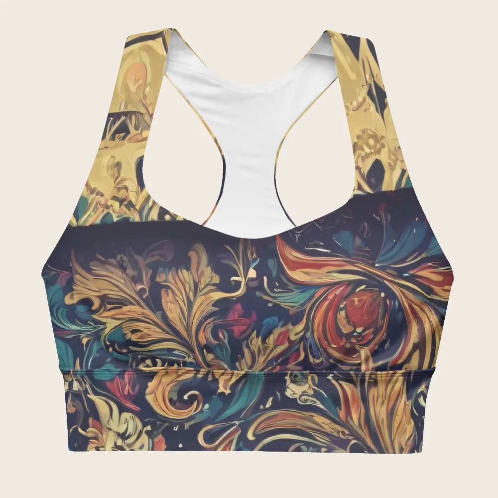 Longline Sports Bra on model