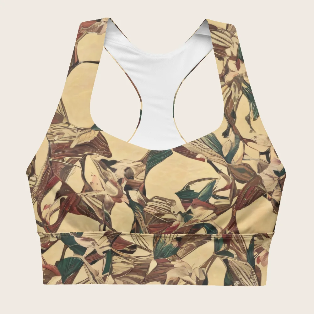 Longline Sports Bra on model