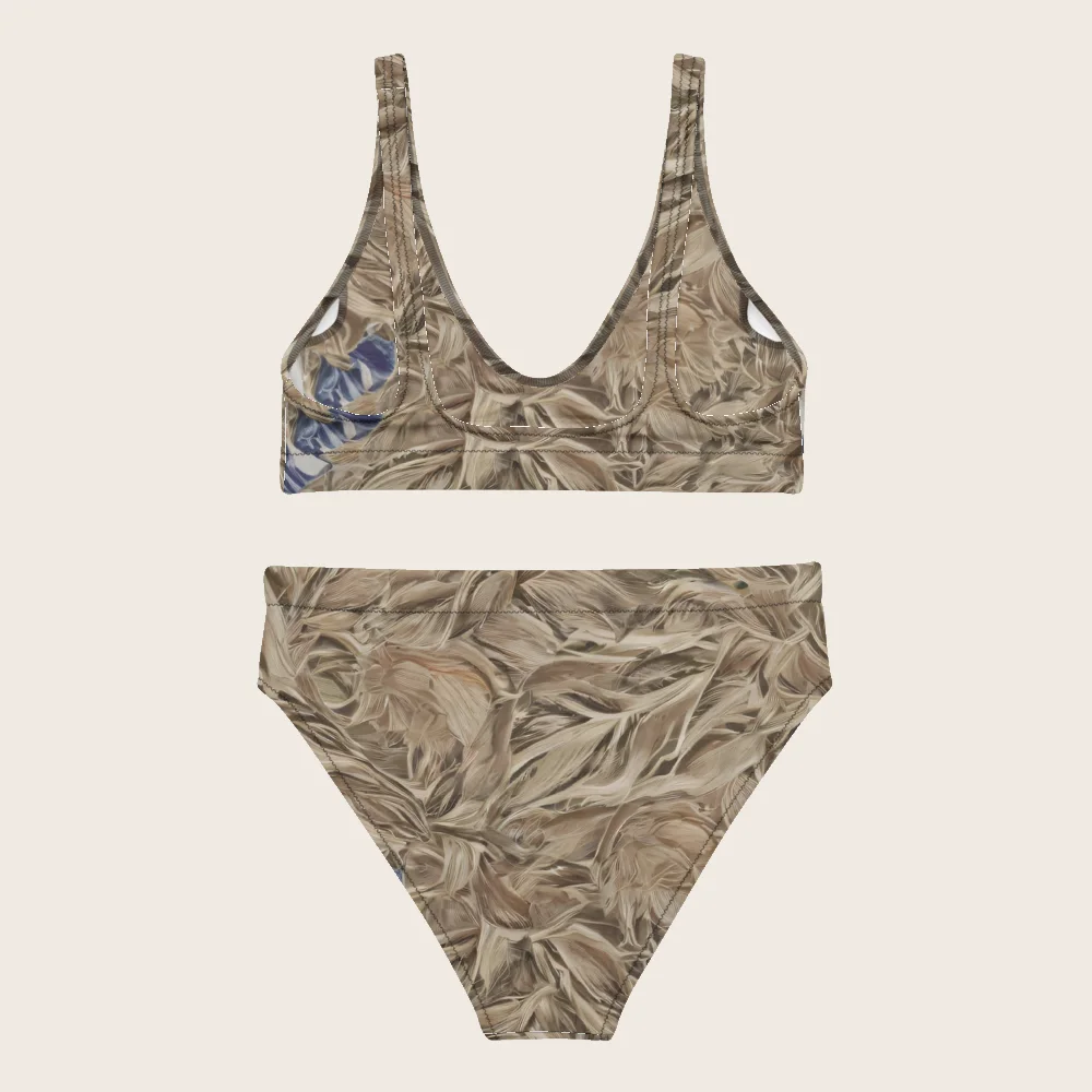 High-Waisted Bikini on model