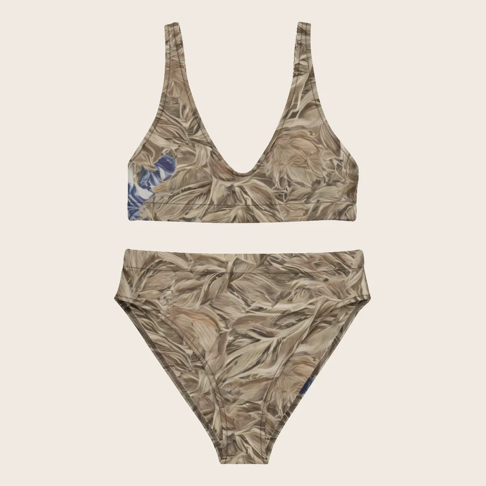 High-Waisted Bikini on model