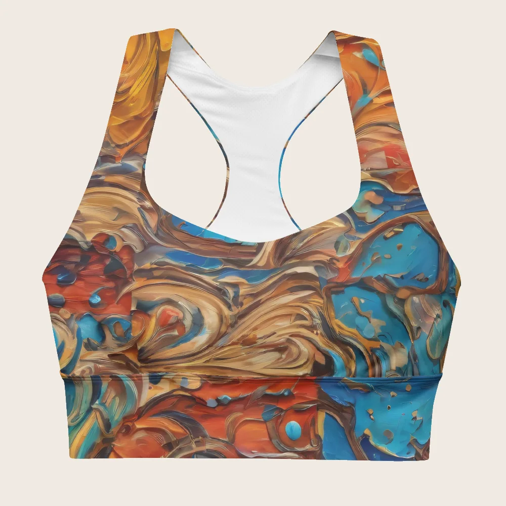 Longline Sports Bra on model