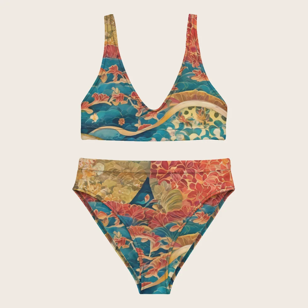 High-Waisted Bikini on model