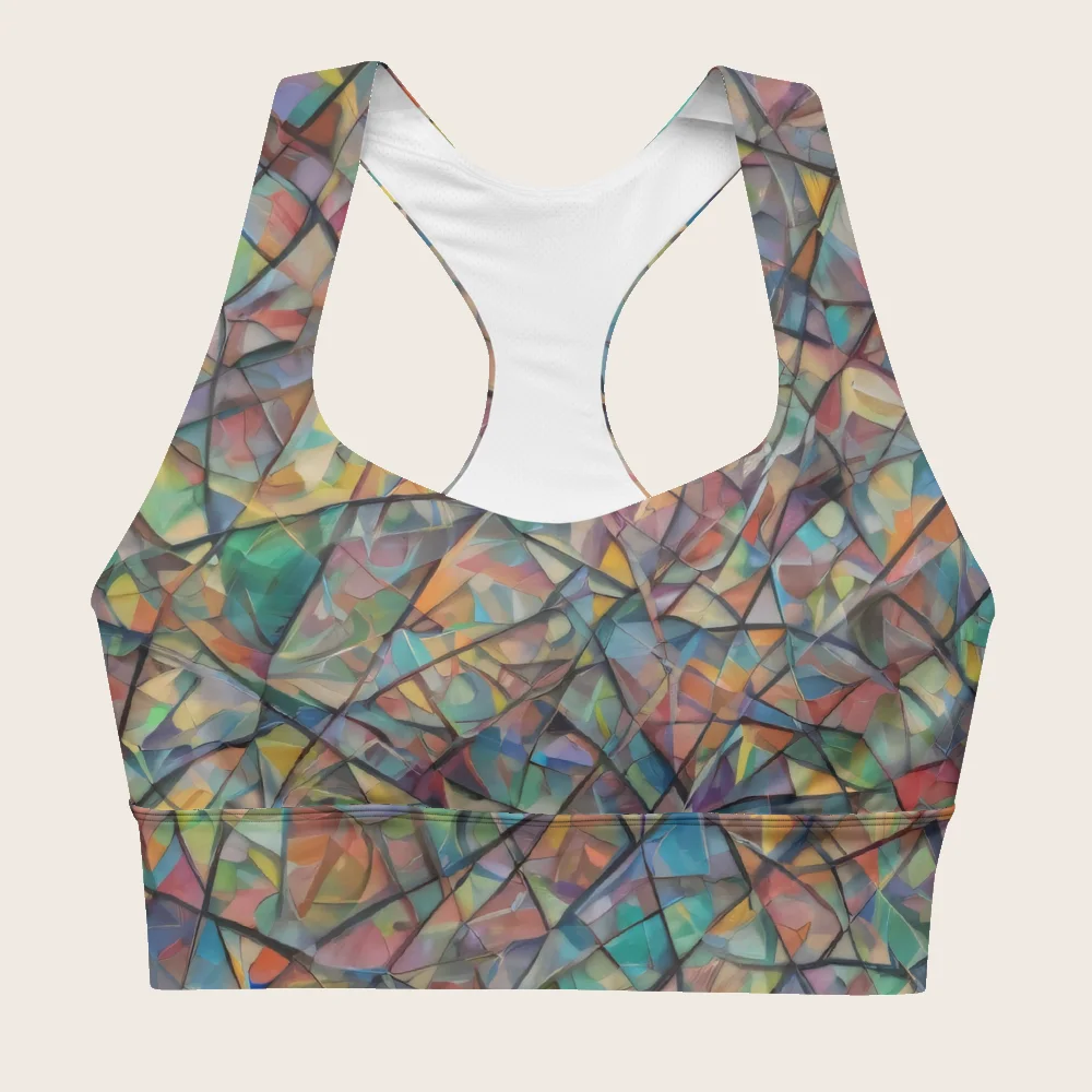 Longline Sports Bra on model