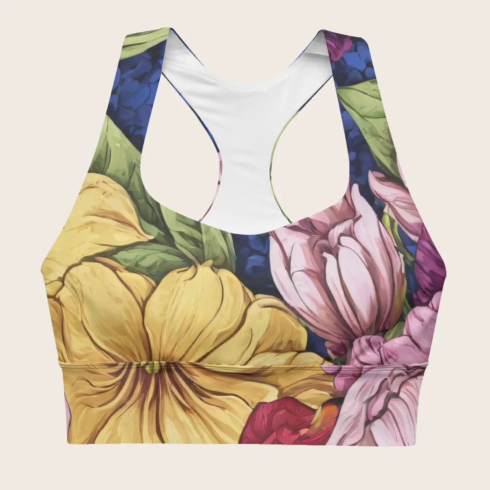 Longline Sports Bra on model
