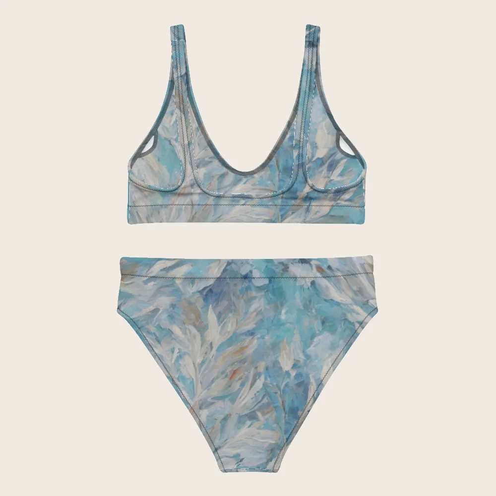 High-Waisted Bikini on model