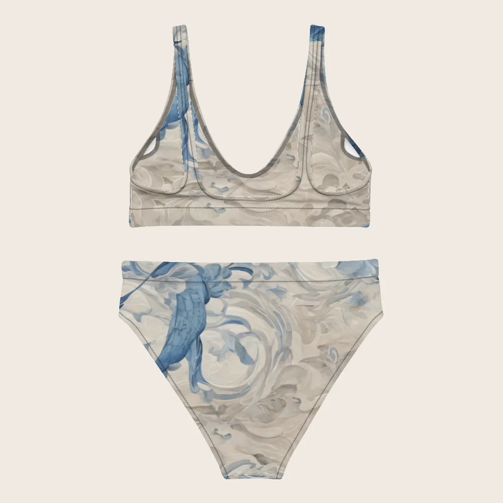 High-Waisted Bikini on model