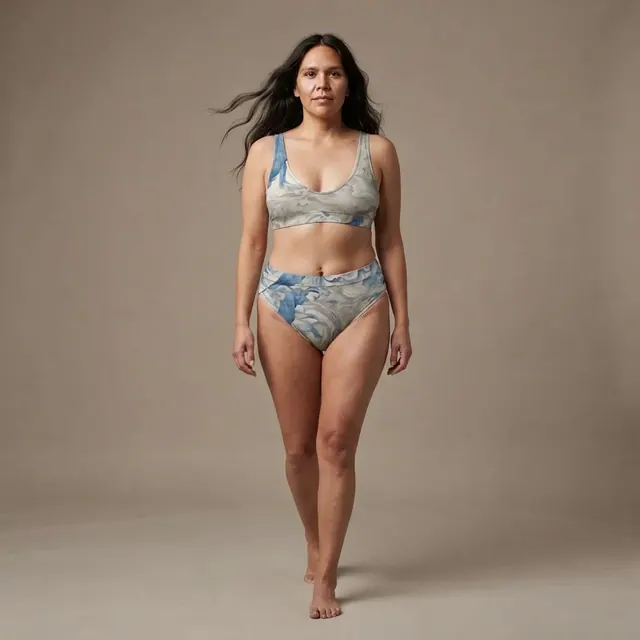 High-Waisted Bikini, one-of-one design 9B2B5DC4