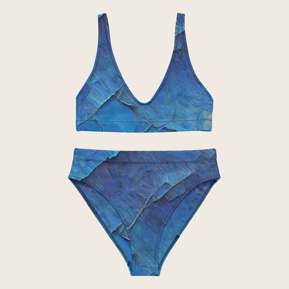 High-Waisted Bikini on model