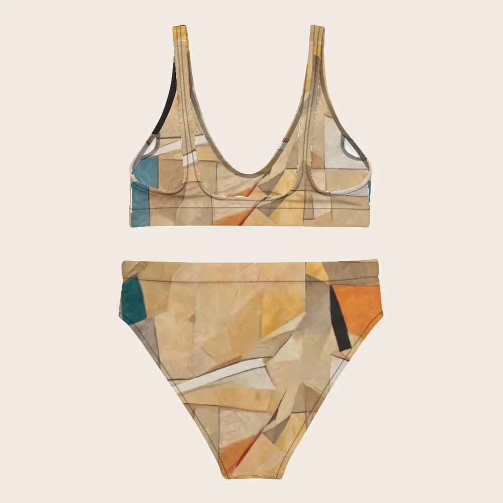 High-Waisted Bikini on model