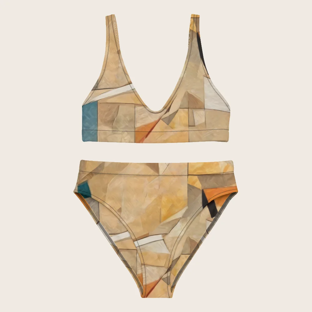 High-Waisted Bikini on model