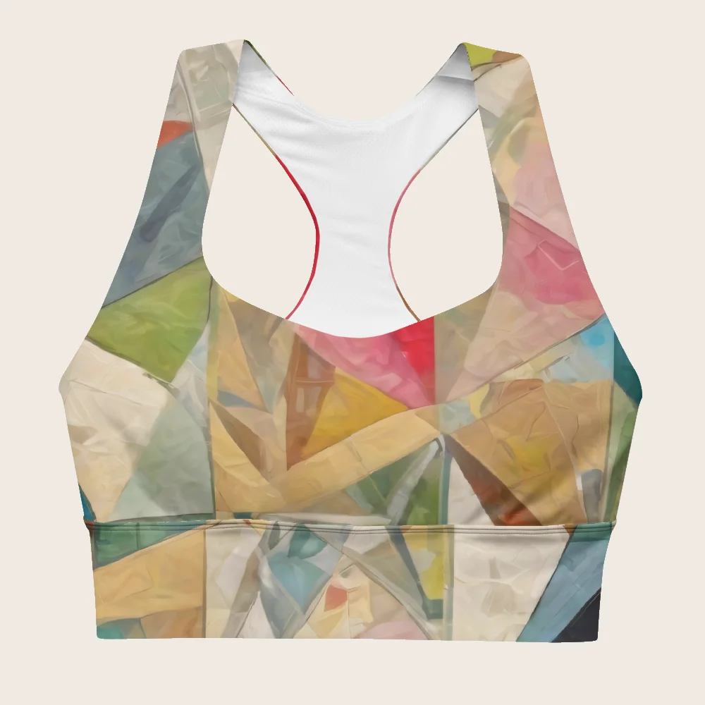 Longline Sports Bra on model