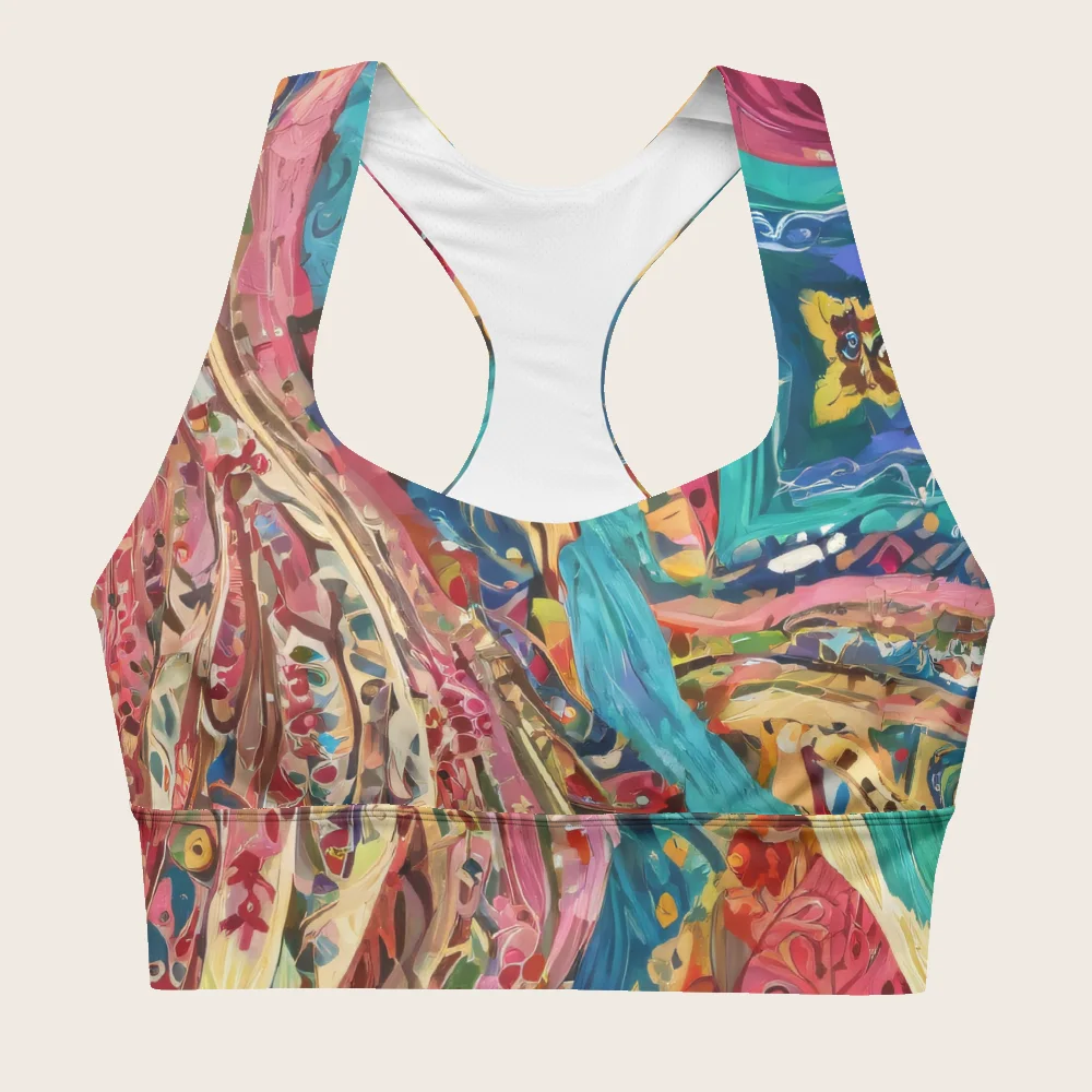 Longline Sports Bra on model