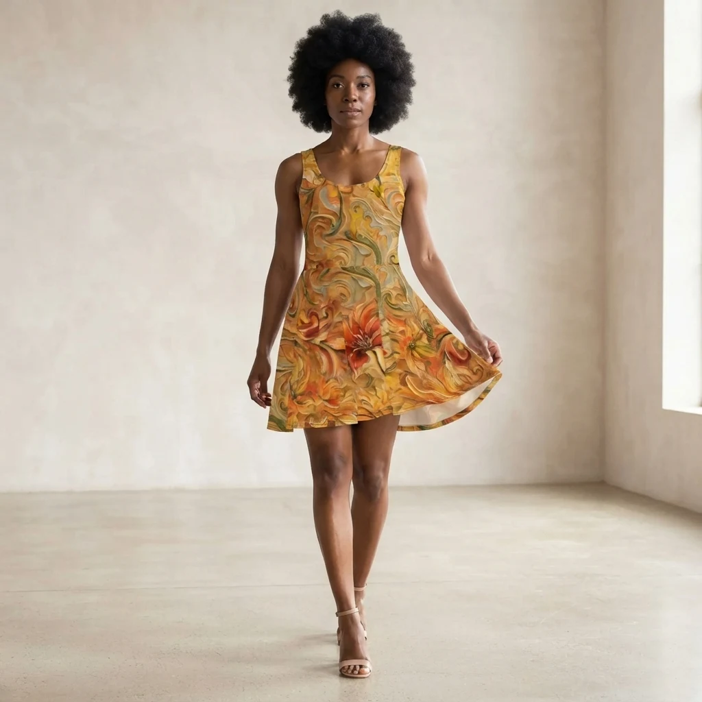 Skater Dress on model