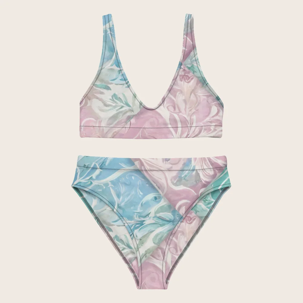High-Waisted Bikini on model