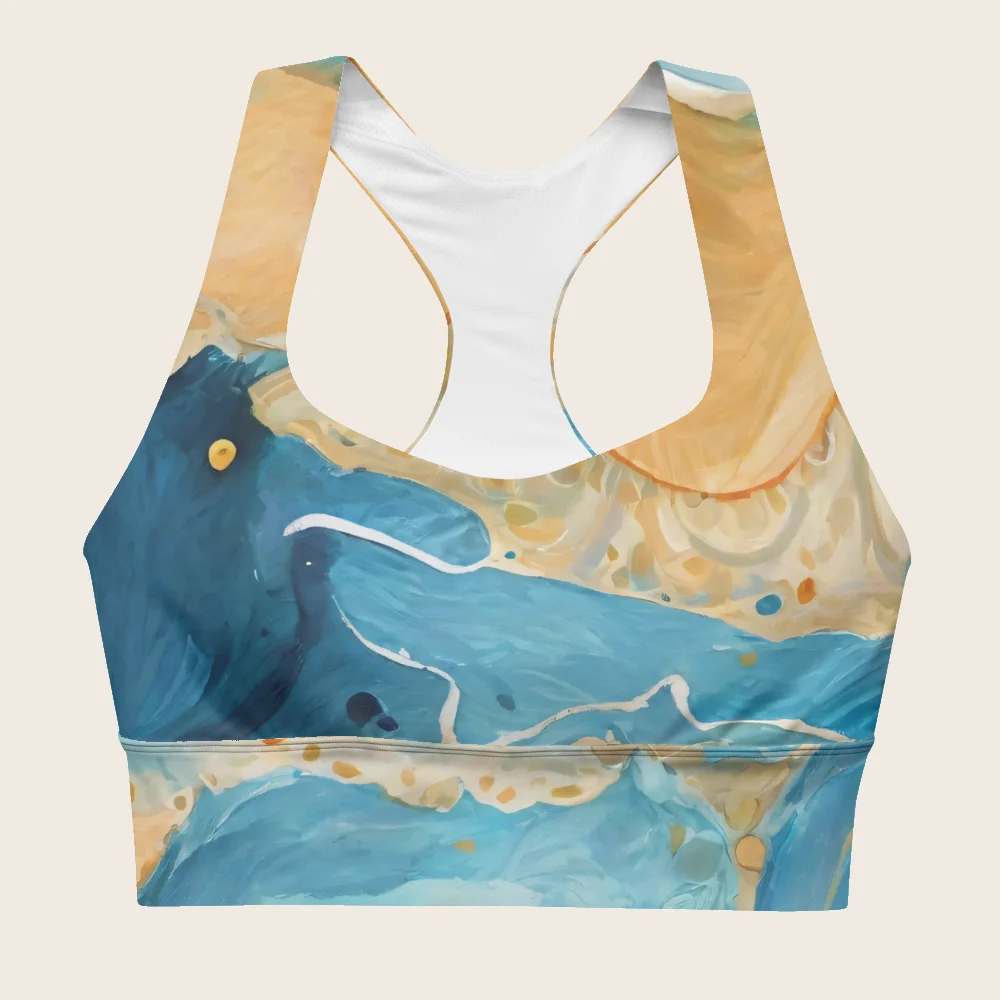 Longline Sports Bra on model