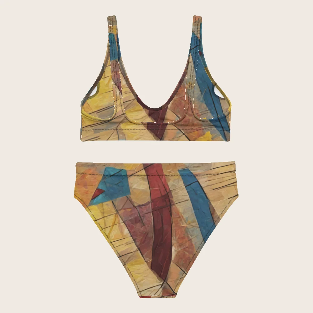 High-Waisted Bikini on model