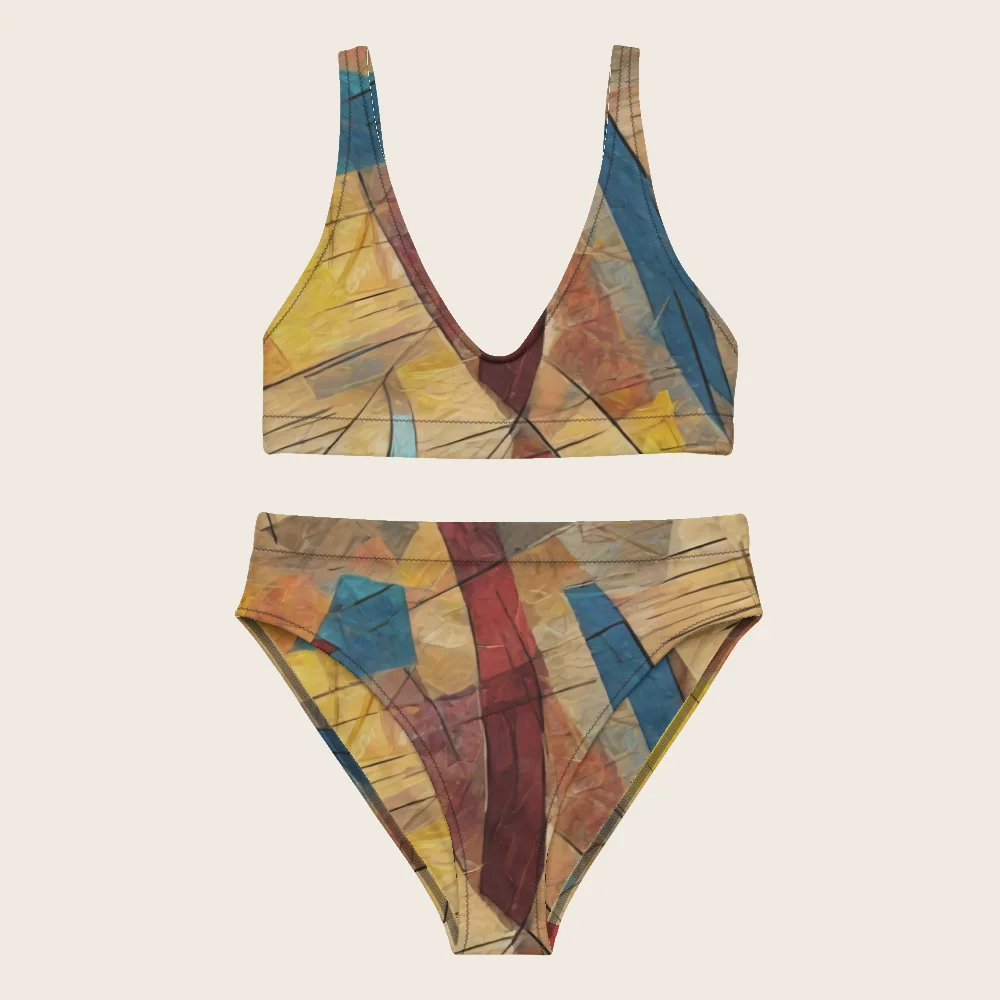 High-Waisted Bikini on model