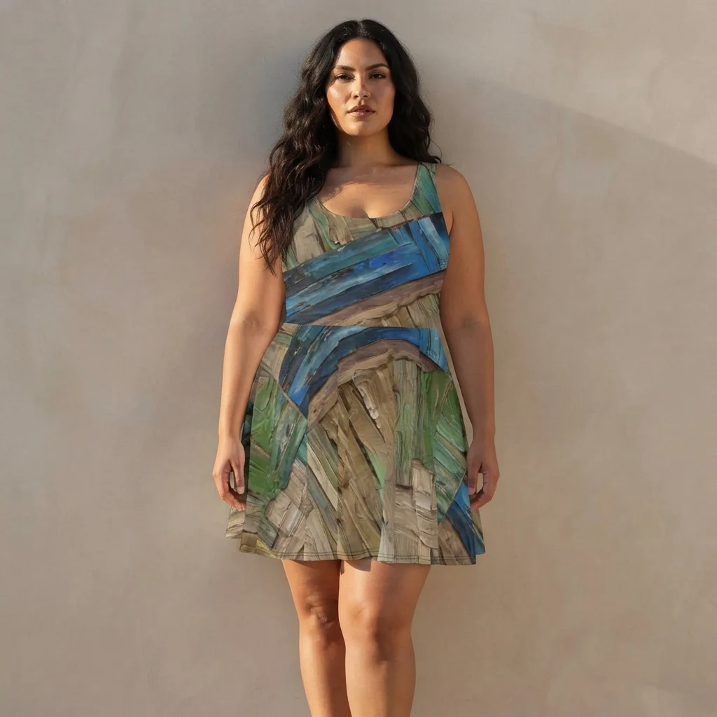 Skater Dress on model