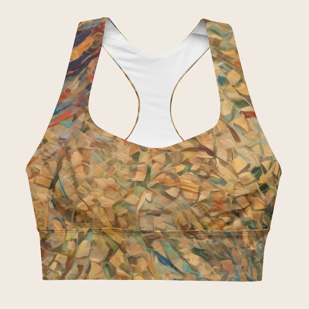 Longline Sports Bra on model
