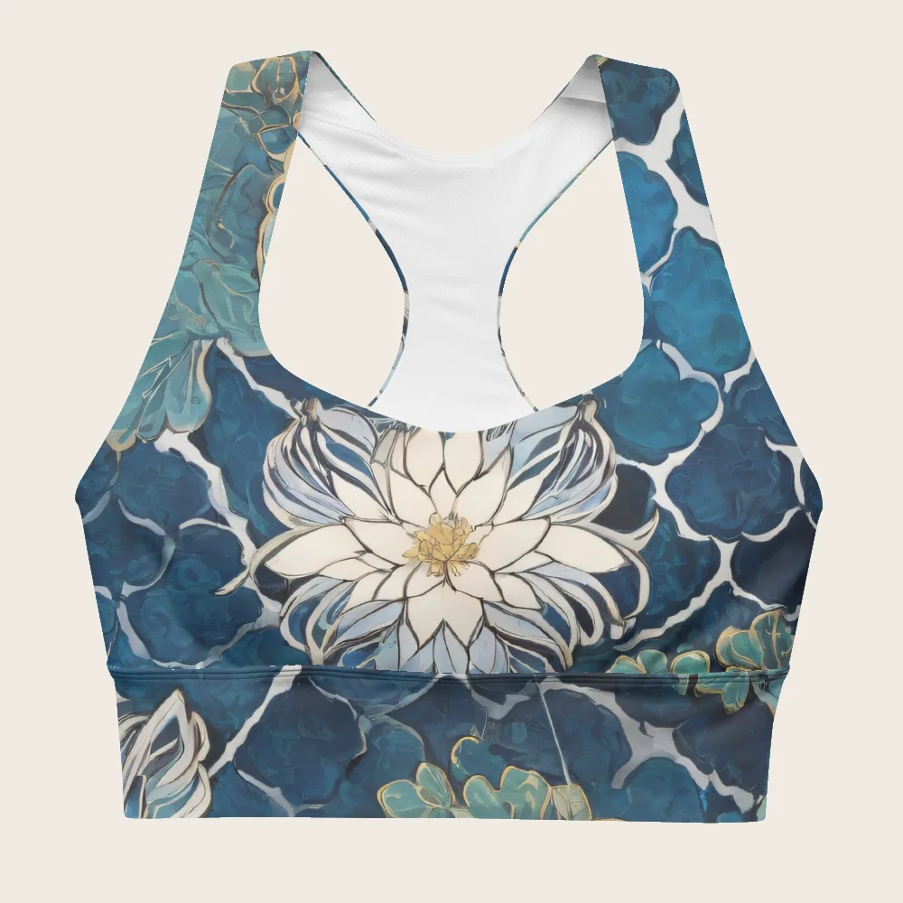 Longline Sports Bra on model