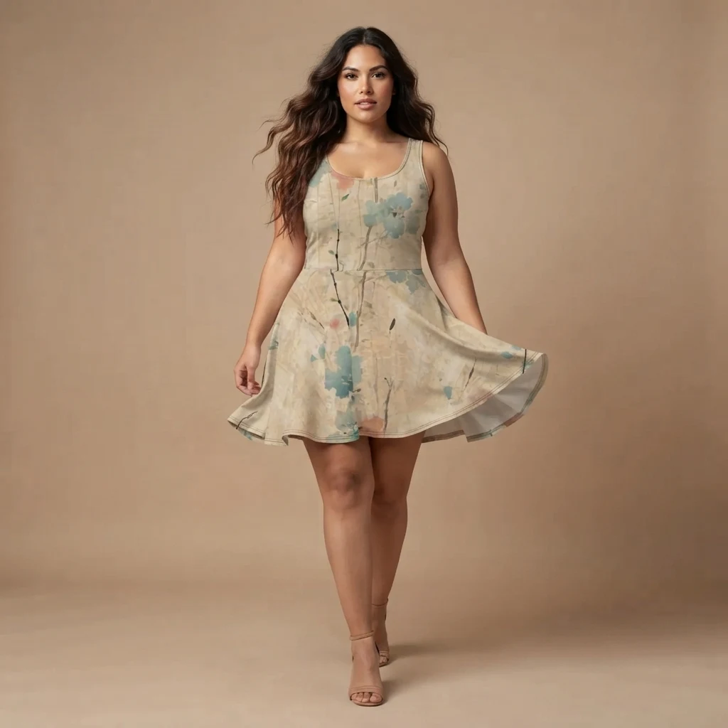 Skater Dress on model