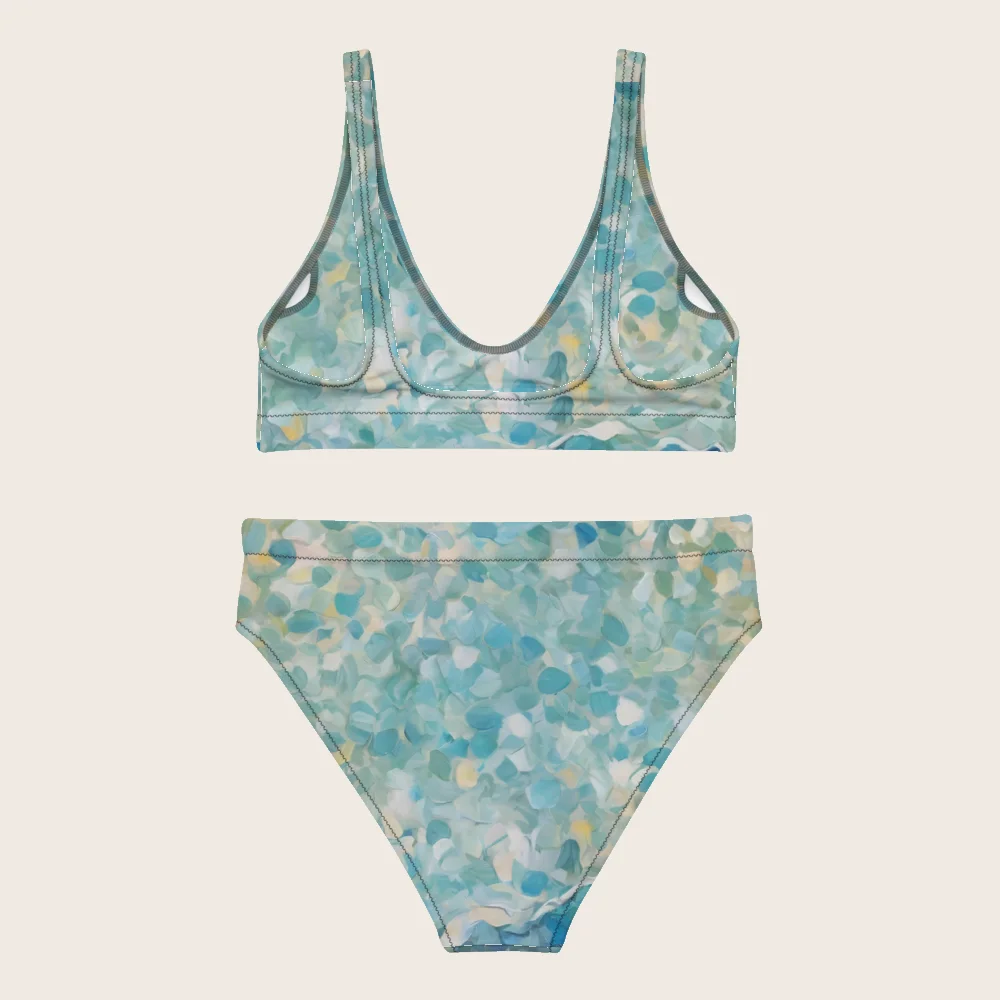 High-Waisted Bikini on model