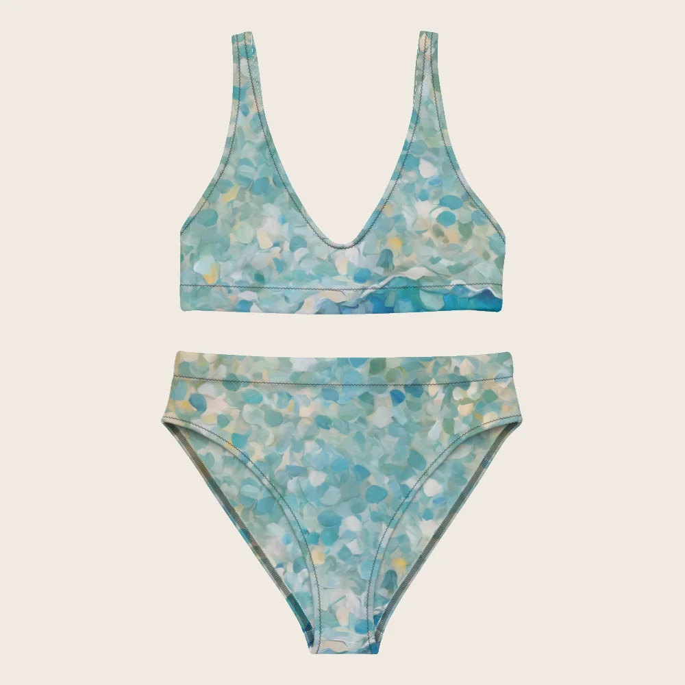 High-Waisted Bikini on model