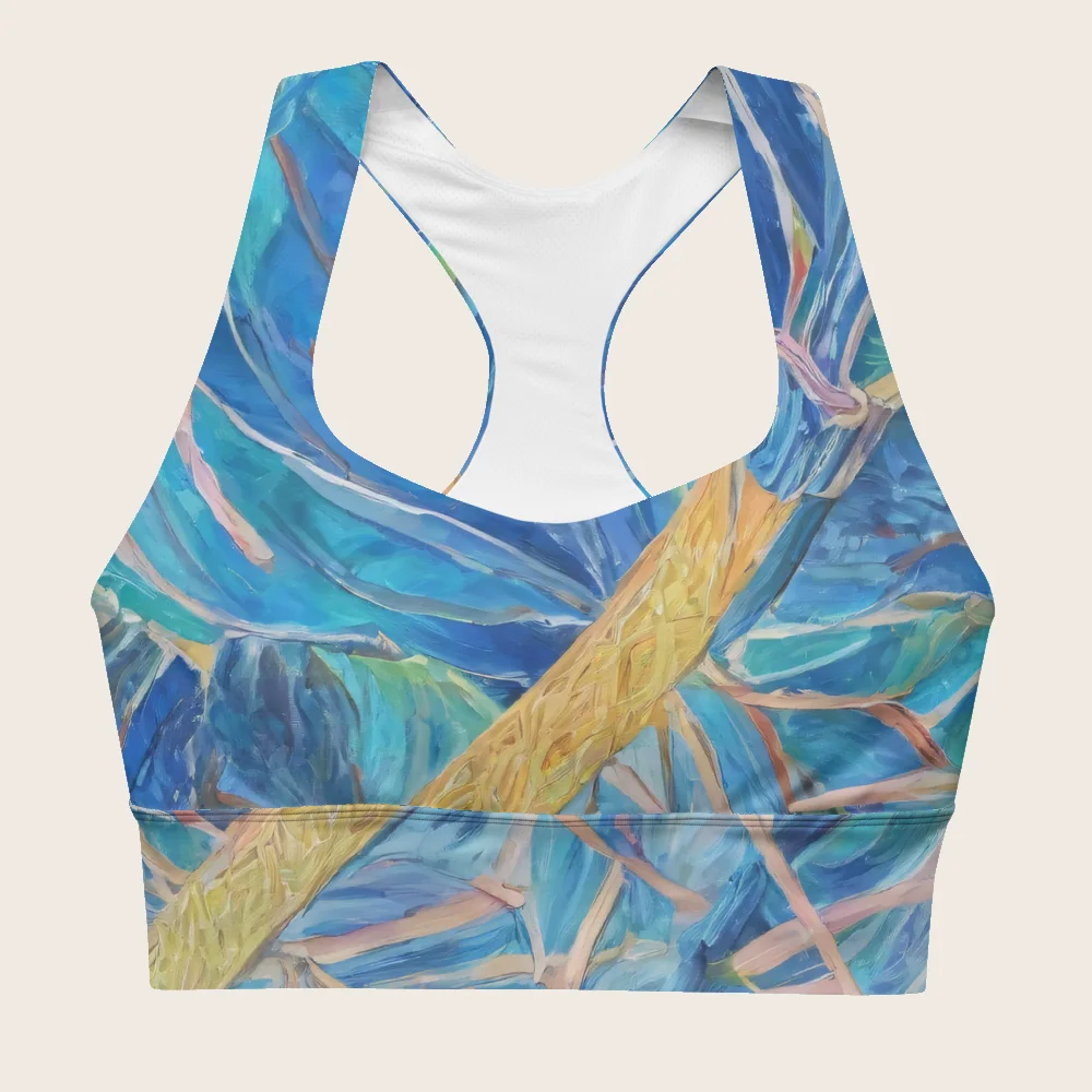 Longline Sports Bra on model