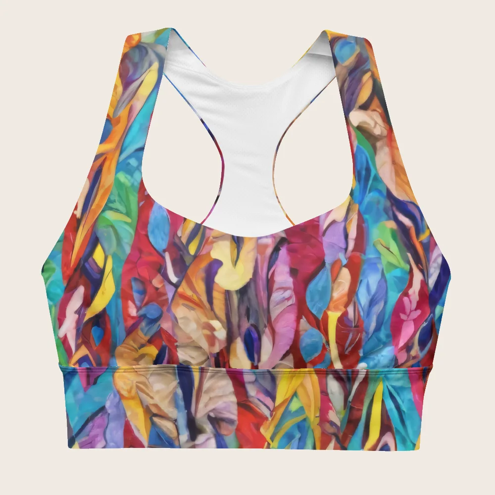 Longline Sports Bra on model