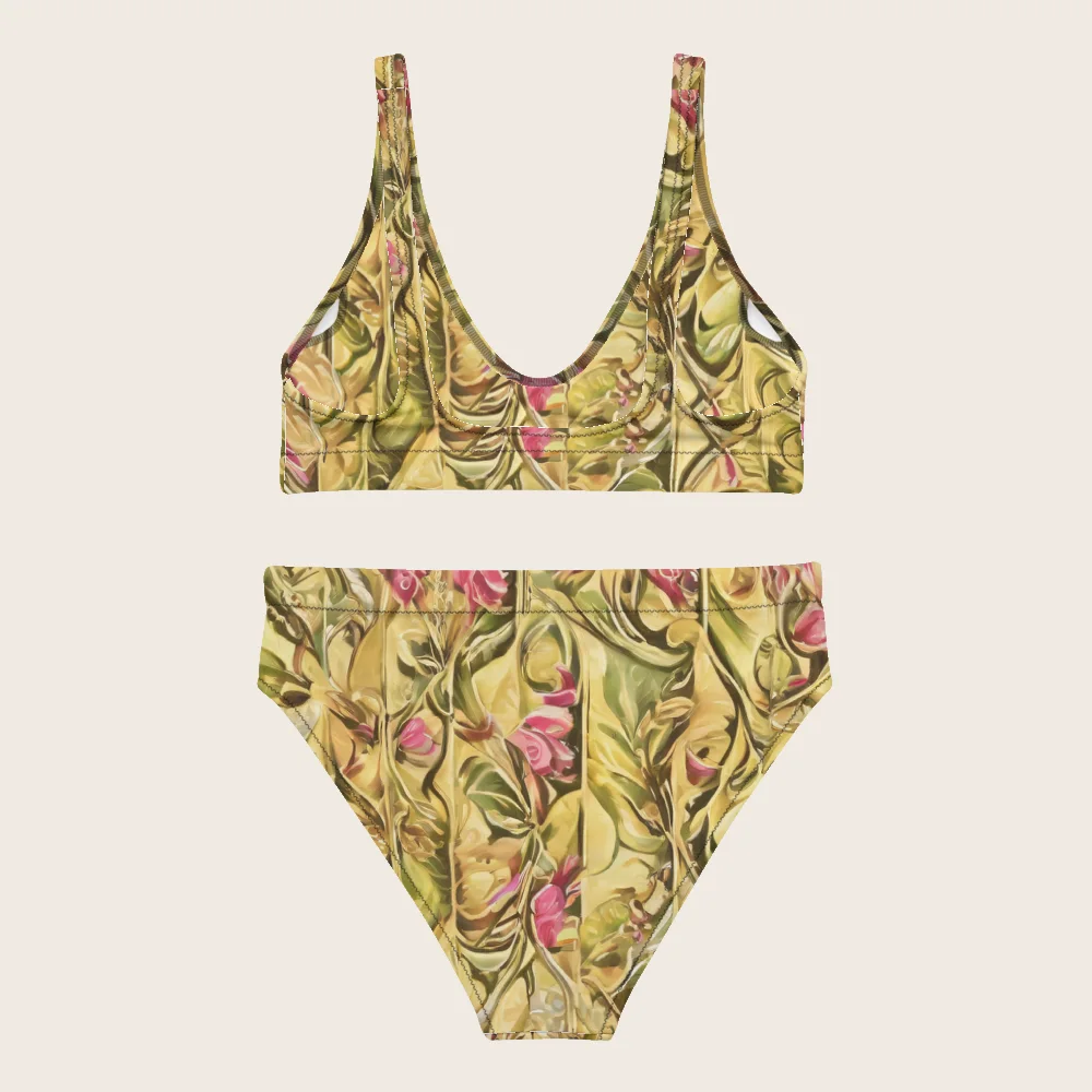 High-Waisted Bikini on model